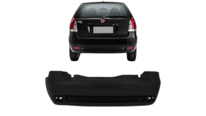 Para-choque Traseiro Preto Liso Restyling 2 Palio 2004-2009 Novo